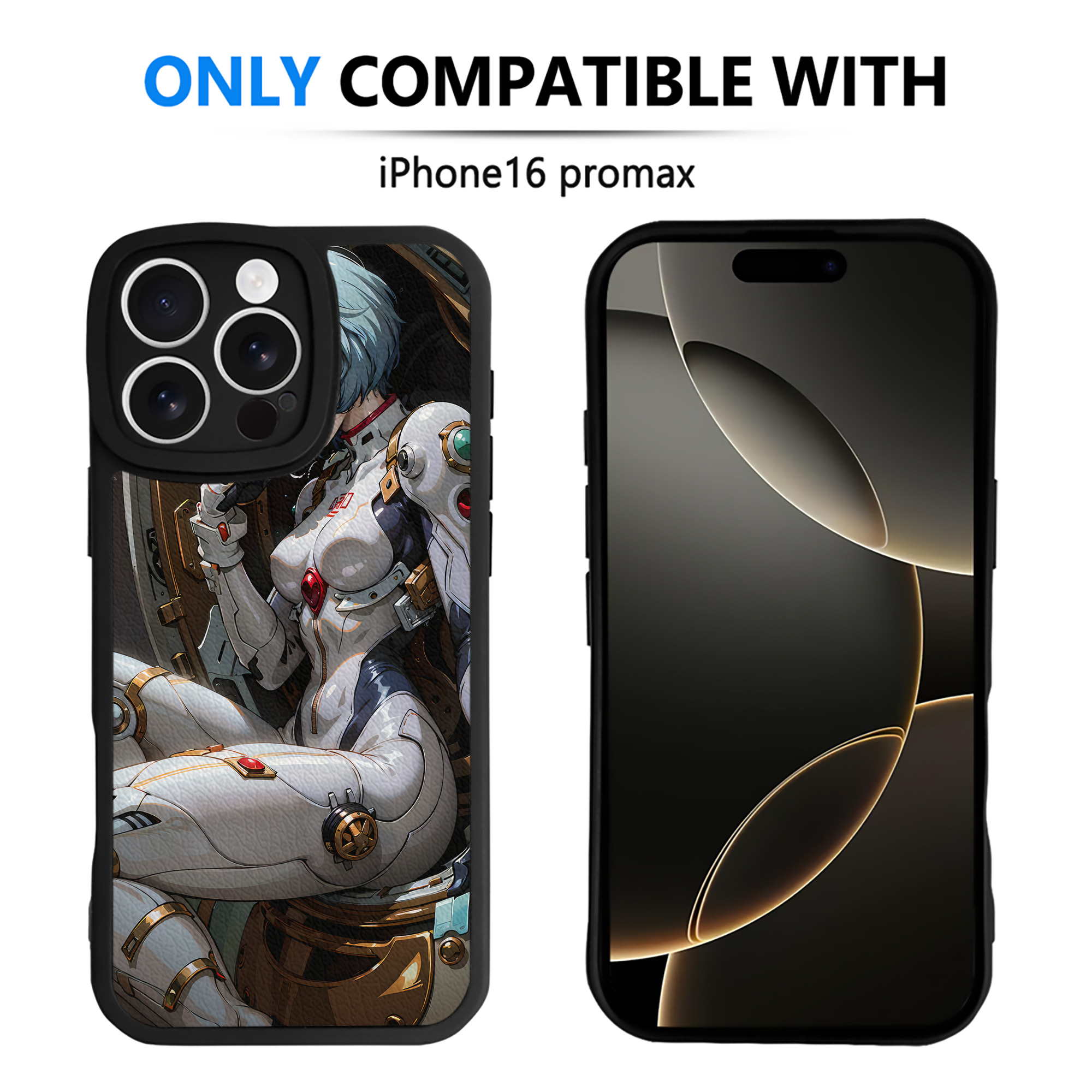 （画像用） EVA 新世紀エヴァンゲリオン 【iPhone 16シリーズ対応】シリコンスマホケース（レザー調） 材質：シリコン